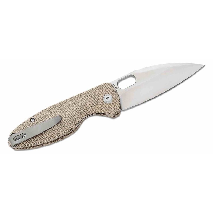 Couteau Arcform Sabre Green Manche Micarta Lame Acier CPM-20CV Satin Linerlock Clip ARC0150 - Livraison Gratuite