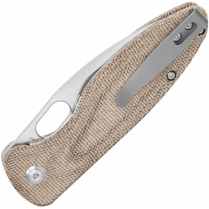 Couteau Arcform Sabre Green Manche Micarta Lame Acier CPM-20CV Satin Linerlock Clip ARC0150 - Livraison Gratuite