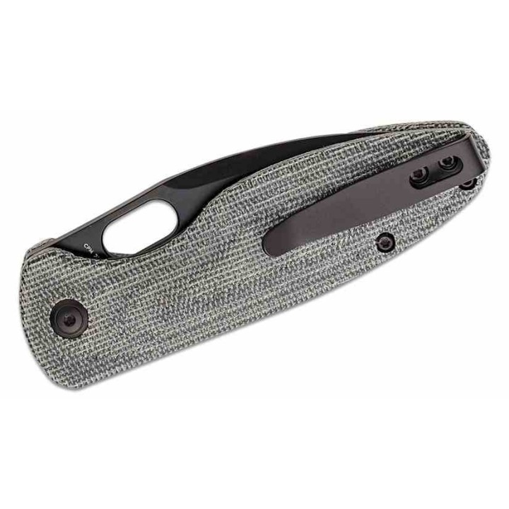 Couteau Arcform Sabre Black Manche Micarta Lame Acier CPM-20CV Blackwash Linerlock Clip ARC0151 - Livraison Gratuite