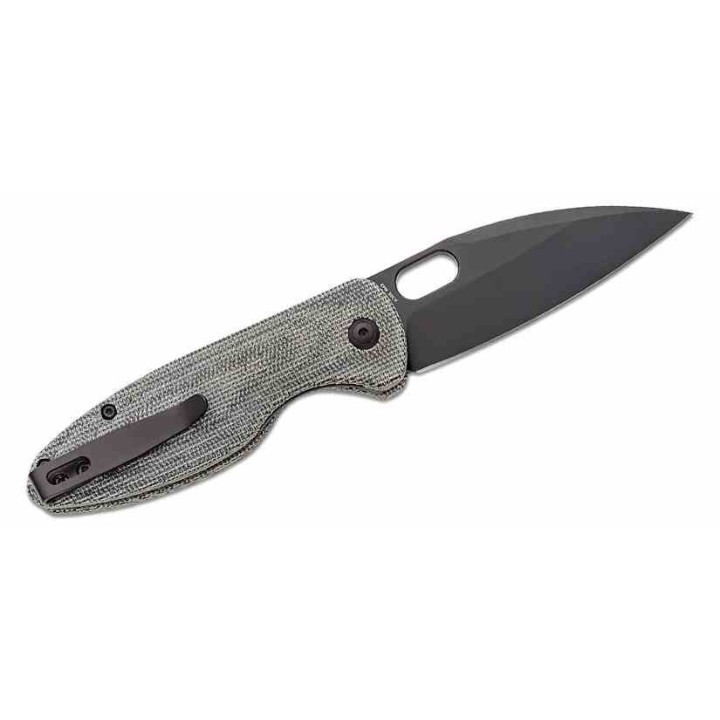 Couteau Arcform Sabre Black Manche Micarta Lame Acier CPM-20CV Blackwash Linerlock Clip ARC0151 - Livraison Gratuite