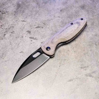 Couteau Arcform Sabre Black Manche Micarta Lame Acier CPM-20CV Blackwash Linerlock Clip ARC0151 - Livraison Gratuite