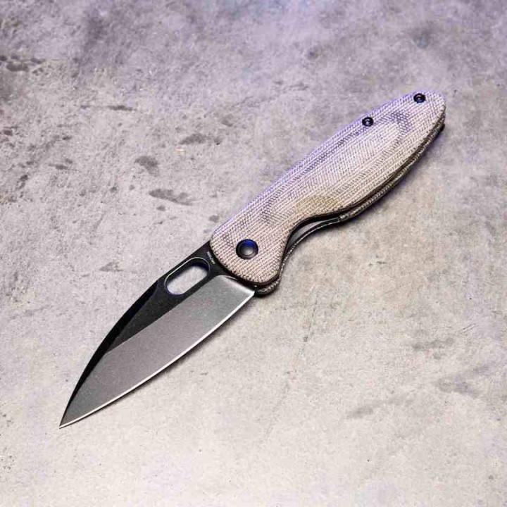 Couteau Arcform Sabre Black Manche Micarta Lame Acier CPM-20CV Blackwash Linerlock Clip ARC0151 - Livraison Gratuite