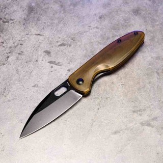 Couteau Arcform Sabre Ultem Lame Acier CPM-20CV Blackwash Linerlock Clip ARC0149 - Livraison Gratuite