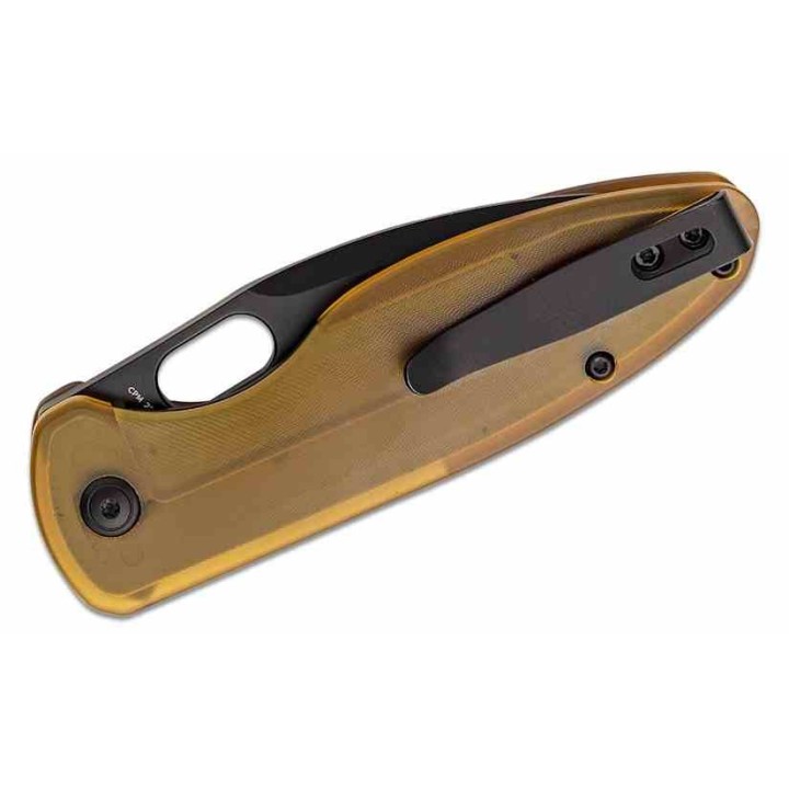 Couteau Arcform Sabre Ultem Lame Acier CPM-20CV Blackwash Linerlock Clip ARC0149 - Livraison Gratuite