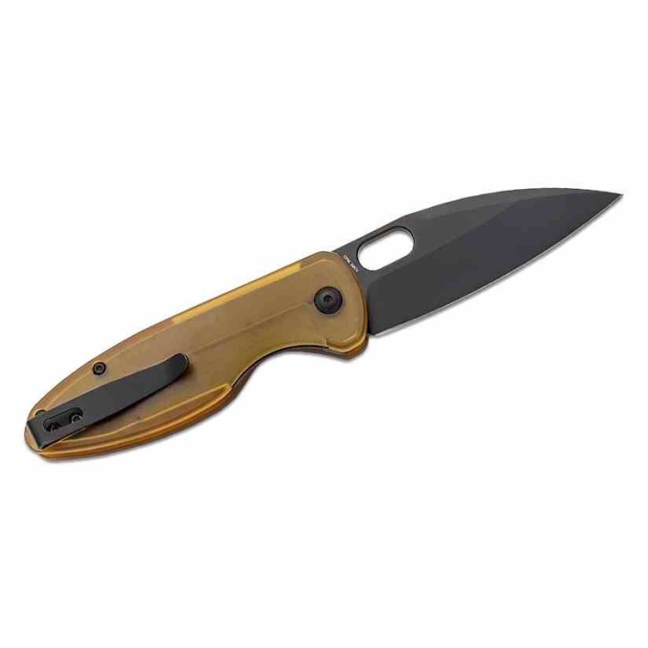 Couteau Arcform Sabre Ultem Lame Acier CPM-20CV Blackwash Linerlock Clip ARC0149 - Livraison Gratuite