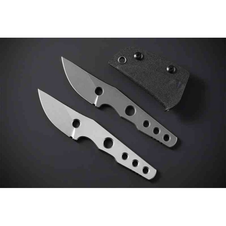 Couteau Petrified Fish Bison Lame Acier 14C28N Gray SW Manche Acier Etui Kydex Tek-Lok Clip PFKE13GAW - Livraison Gratuite
