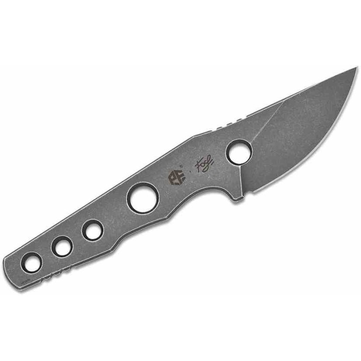 Couteau Petrified Fish Bison Lame Acier 14C28N Gray SW Manche Acier Etui Kydex Tek-Lok Clip PFKE13GAW - Livraison Gratuite