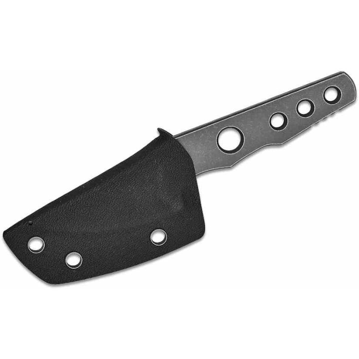 Couteau Petrified Fish Bison Lame Acier 14C28N Gray SW Manche Acier Etui Kydex Tek-Lok Clip PFKE13GAW - Livraison Gratuite