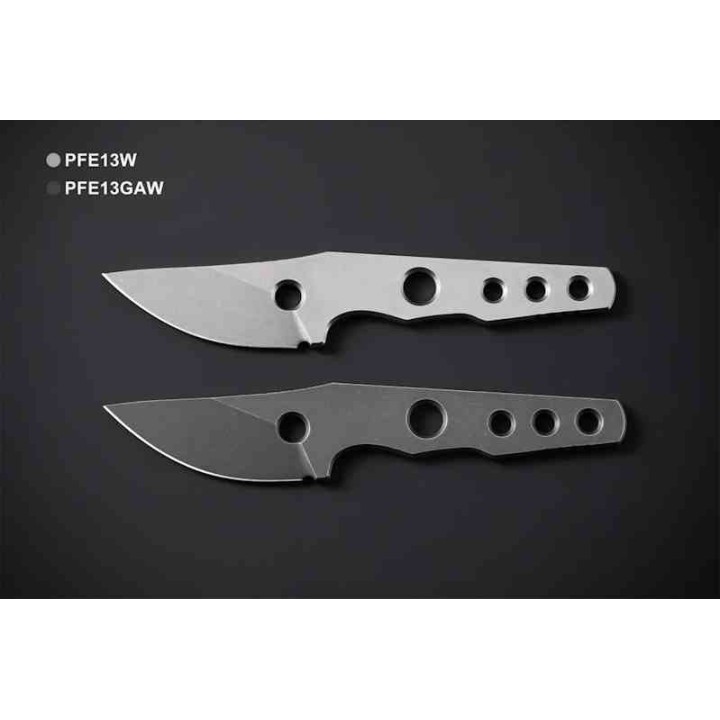 Couteau Petrified Fish Bison Lame Acier 14C28N Gray SW Manche Acier Etui Kydex Tek-Lok Clip PFKE13GAW - Livraison Gratuite