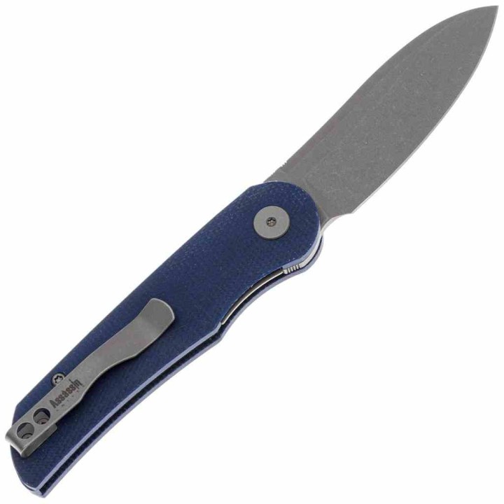 Couteau Petrified Fish ElCamino Blue Manche Micarta Lame Acier N690 SW IKBS Liner Lock Clip PFKE16BMGAW - Livraison Gratuite