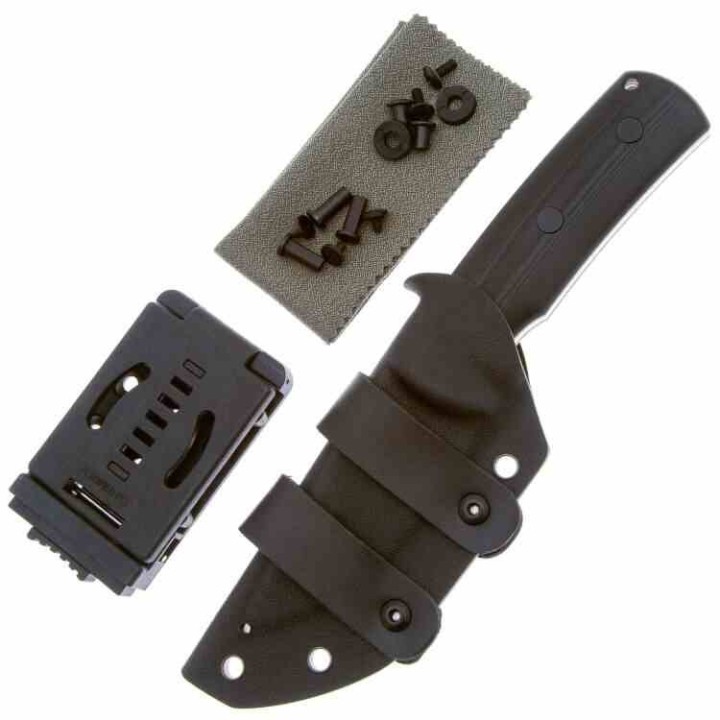 Couteau Petrified Fish Beluga Black Manche G10 Lame Satin Acier N690 Etui Kydex Teck Lock PFKP01FDS - Livraison Gratuite