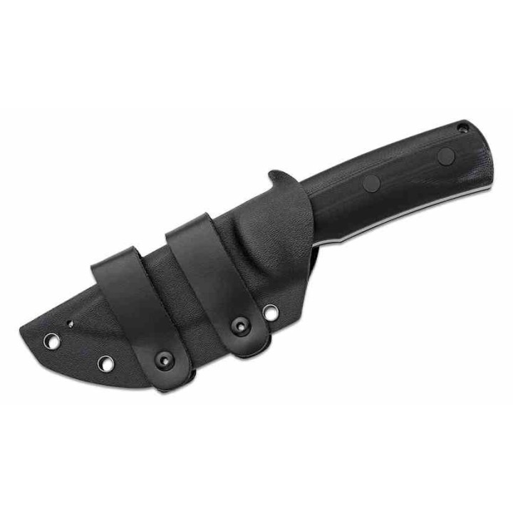 Couteau Petrified Fish Beluga Black Manche G10 Lame Satin Acier N690 Etui Kydex Teck Lock PFKP01FDS - Livraison Gratuite