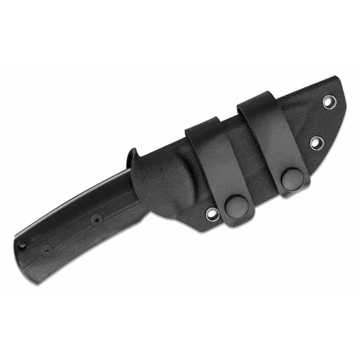 Couteau Petrified Fish Beluga Black Manche G10 Lame Satin Acier N690 Etui Kydex Teck Lock PFKP01FDS - Livraison Gratuite