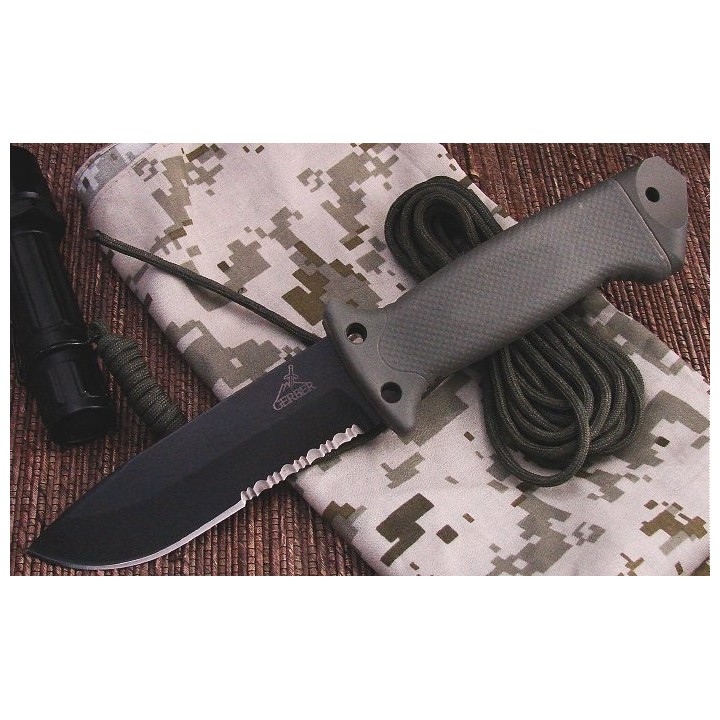 Couteau Gerber LMF II Infantry Green Acier 12C27 Etui MOLLE Made In USA G1626 - Livraison Gratuite