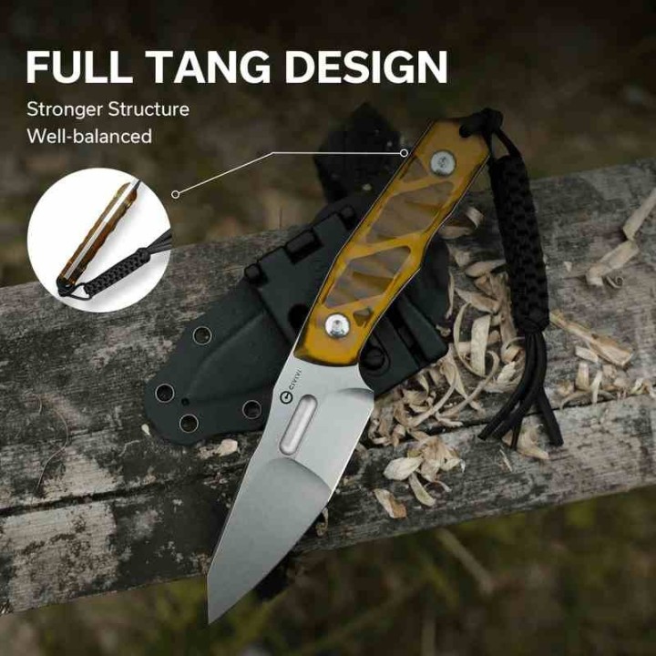 Couteau CIVIVI Propugnator Yellow Manche Ultem Lame Acier D2 SW Etui Kydex CIVC230023 - Livraison Gratuite