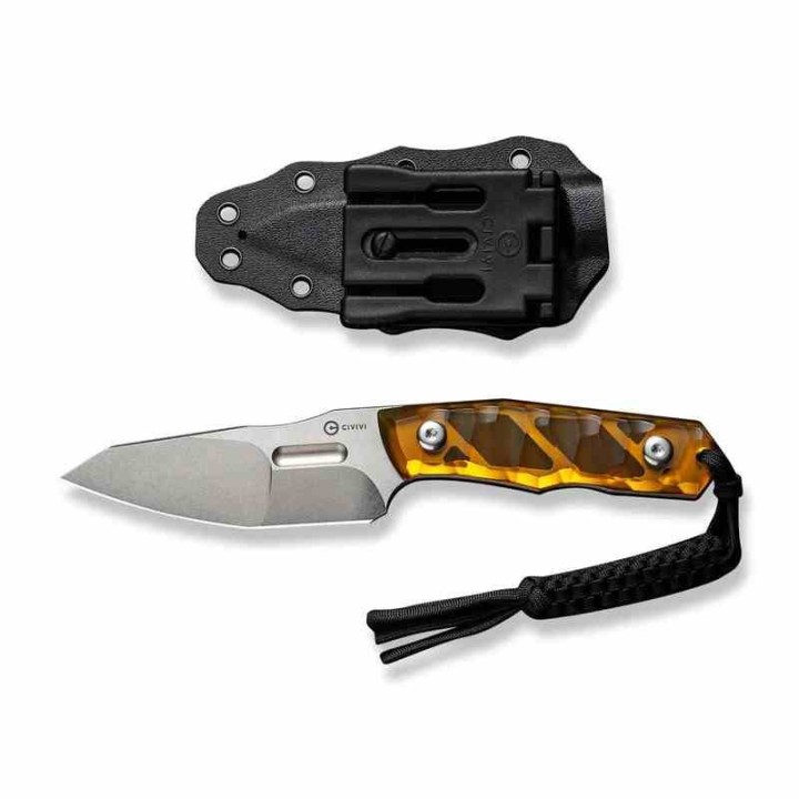 Couteau CIVIVI Propugnator Yellow Manche Ultem Lame Acier D2 SW Etui Kydex CIVC230023 - Livraison Gratuite