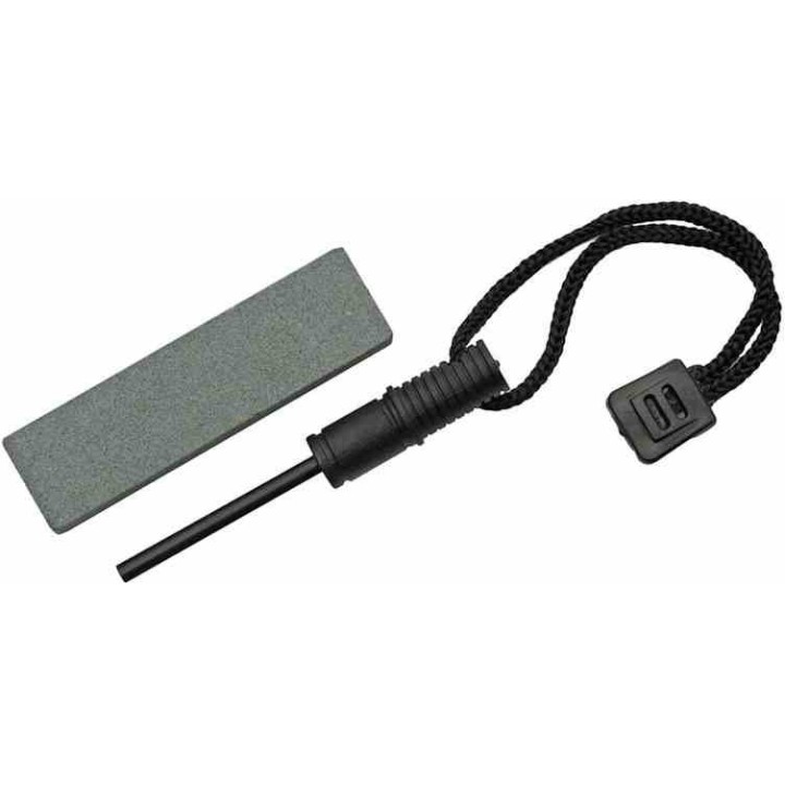 Couteau Sierra Zulu Ballista Lame Clip Point/Sawback 3Cr13 Manche Abs Etui Nylon SZ5603 - Livraison Gratuite
