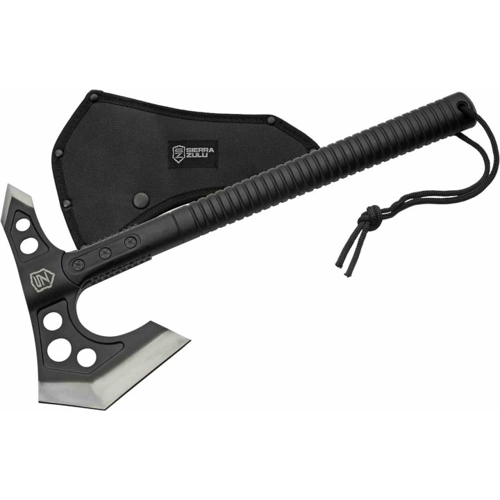 Hache Tomahawk Sierra Zulu Bearded Claw Tactical Axe Lame Acier 3Cr13 Manche FRN Nylon Sheath SZ5604 - Livraison Gratuite