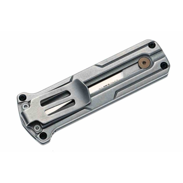 Couteau Kershaw Cybernet Manual OTF Lame Acier D2 Spear Point Manche Acier Slide Lock Clip KS2046 - Livraison Gratuite
