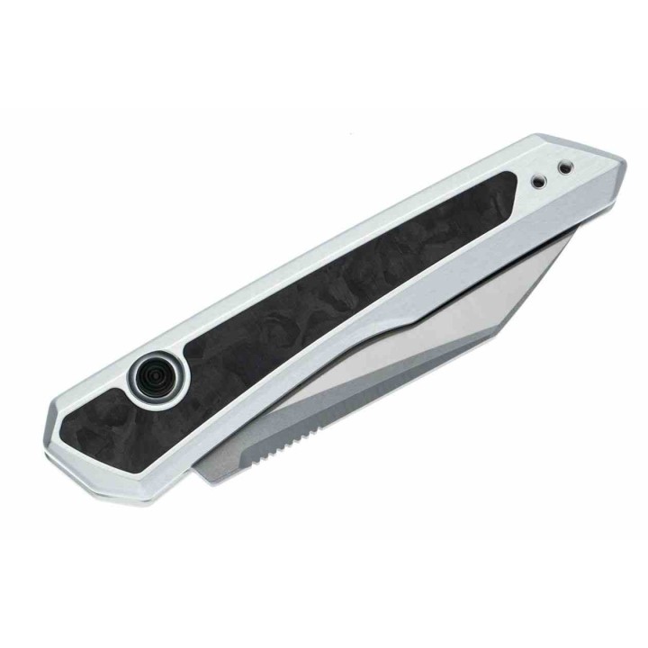 Couteau Automatique Kershaw Launch 20 Lame Acier CPM-MagnaCut Manche Alu/FCarbone Button Lock USA KS7050 - Livraison Gratuite