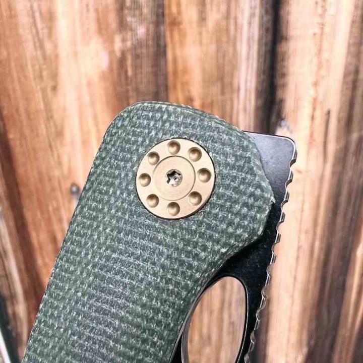 Couteau Vosteed Acorn Green Manche Micarta Lame Acier 14C28N Ikbs Linerlock Clip IKBS VOSA3303 - Livraison Gratuite