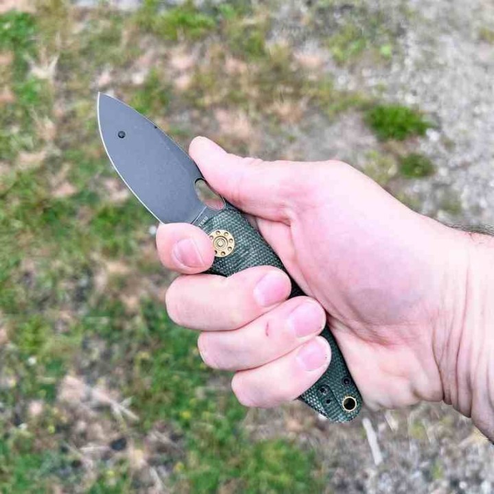 Couteau Vosteed Acorn Green Manche Micarta Lame Acier 14C28N Ikbs Linerlock Clip IKBS VOSA3303 - Livraison Gratuite