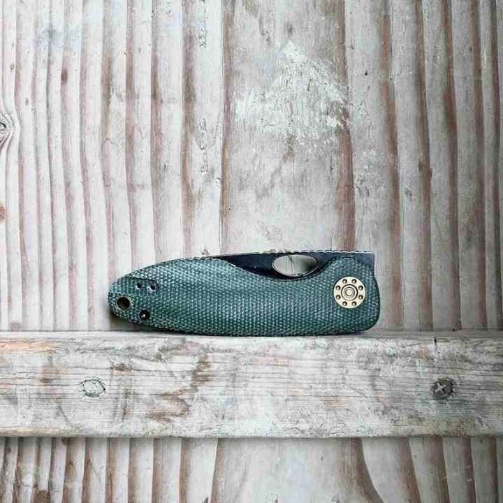 Couteau Vosteed Acorn Green Manche Micarta Lame Acier 14C28N Ikbs Linerlock Clip IKBS VOSA3303 - Livraison Gratuite