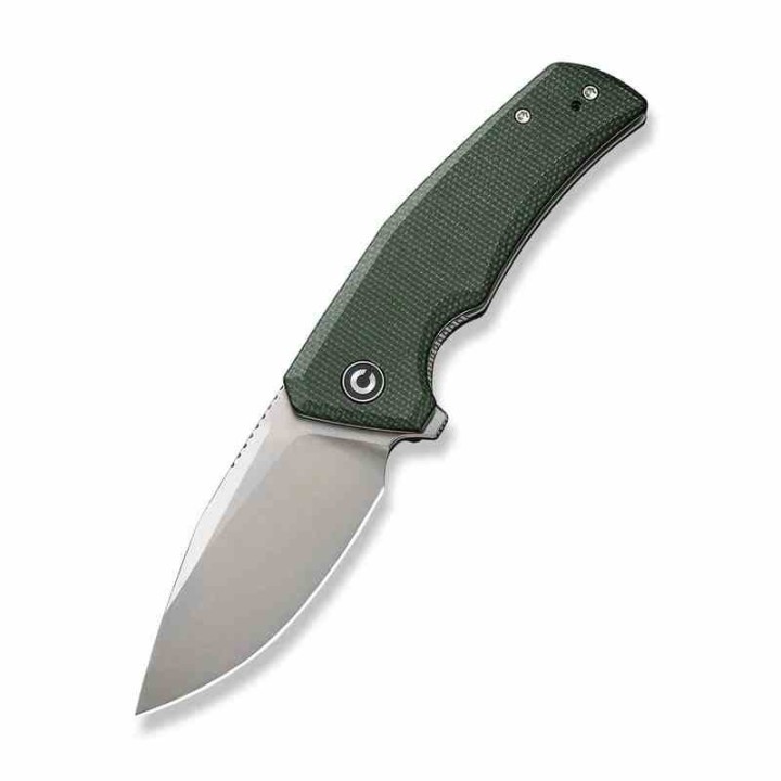 Couteau CIVIVI Regulatron Green Manche Micarta Lame Acier Nitro-V Satin IKBS Linerlock Clip CIVC230062 - Livraison Gratuite