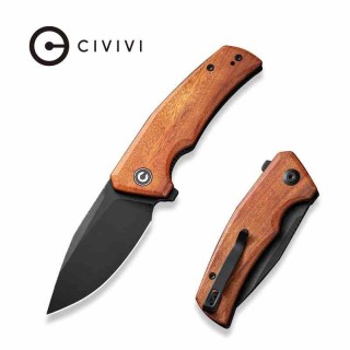 Couteau CIVIVI Regulatron Guibourtia Manche Bois Lame Acier Nitro-V Blk IKBS Linerlock Clip CIVC230063 - Livraison Gratuite