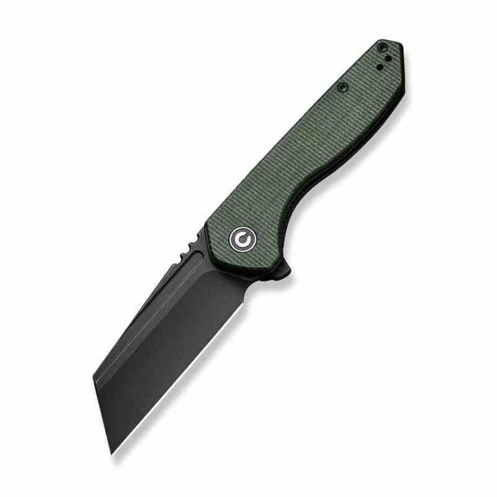 Couteau CIVIVI ExOne Green Manche Micarta Lame Tanto Reverse Nitro-V Blk IKBS Linerlock Clip CIVC230363 - Livraison Gratuite