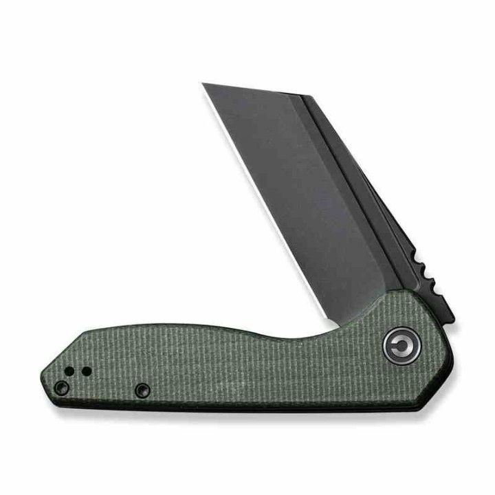 Couteau CIVIVI ExOne Green Manche Micarta Lame Tanto Reverse Nitro-V Blk IKBS Linerlock Clip CIVC230363 - Livraison Gratuite