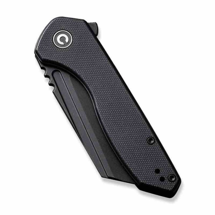 Couteau CIVIVI ExOne Black Manche G10 Lame Tanto Reverse Nitro-V Blk IKBS Linerlock Clip CIVC230361 - Livraison Gratuite