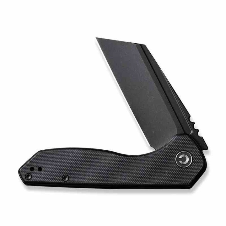 Couteau CIVIVI ExOne Black Manche G10 Lame Tanto Reverse Nitro-V Blk IKBS Linerlock Clip CIVC230361 - Livraison Gratuite