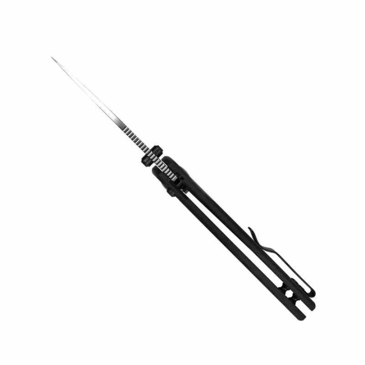 Couteau Kizer Mini Grouper Manche Fibre de Carbone Lame Acier Nitro-V Satin Button Lock Clip IKBS KIV3669A1 - Livraison Gratuite