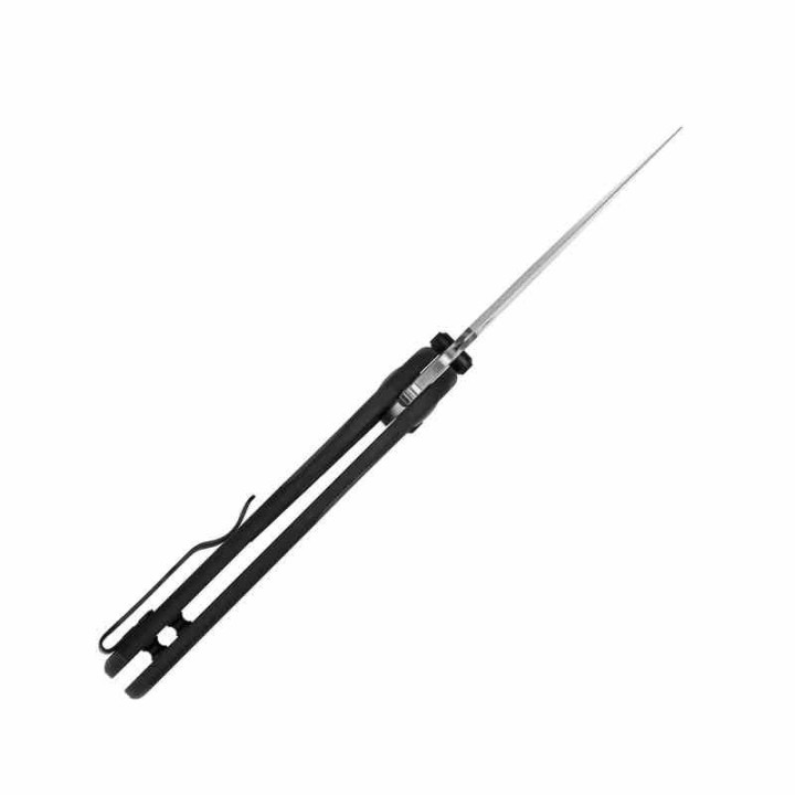 Couteau Kizer Mini Grouper Manche Fibre de Carbone Lame Acier Nitro-V Satin Button Lock Clip IKBS KIV3669A1 - Livraison Gratuite