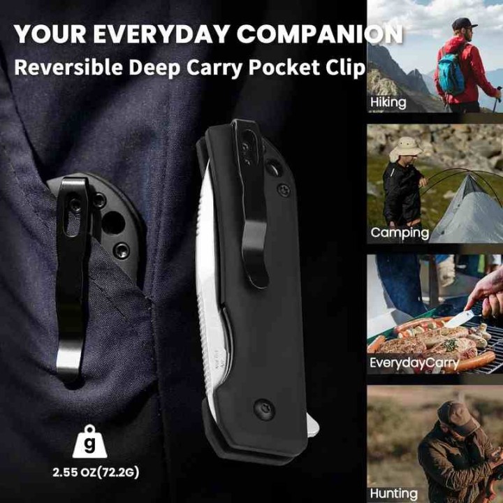 Couteau Kizer Nice Guy Black Manche Aluminum Lame Acier Nitro V SW IKBS Linerlock Clip KIV3011A2 - Livraison Gratuite