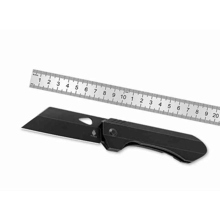 Couteau Kizer Huldra Black Manche Titane Lame Tanto Reverse Acier S35VN Black Frame Lock IKBS KI3665A1 - Livraison Gratuite