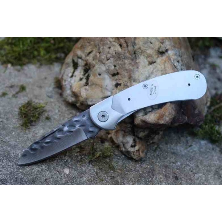 Couteau A Assembler Premium Knife Supply Wolverine Linerlock Lame Martelée PKSSCF81 - Livraison Gratuite