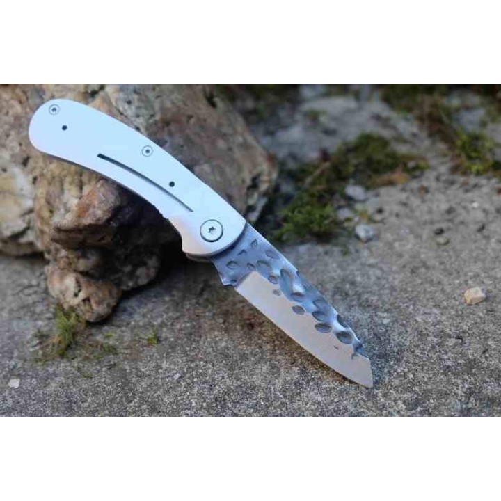 Couteau A Assembler Premium Knife Supply Wolverine Linerlock Lame Martelée PKSSCF81 - Livraison Gratuite