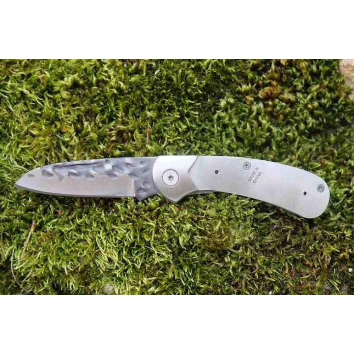 Couteau A Assembler Premium Knife Supply Wolverine Linerlock Lame Martelée PKSSCF81 - Livraison Gratuite