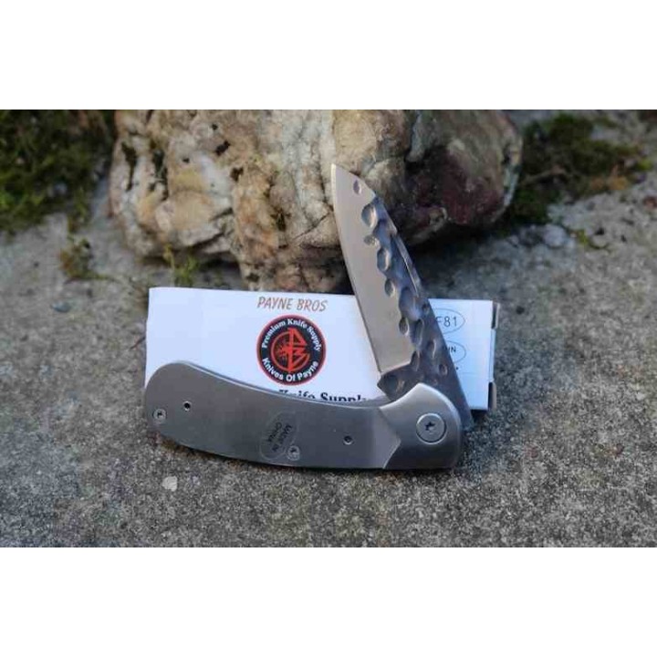 Couteau A Assembler Premium Knife Supply Wolverine Linerlock Lame Martelée PKSSCF81 - Livraison Gratuite