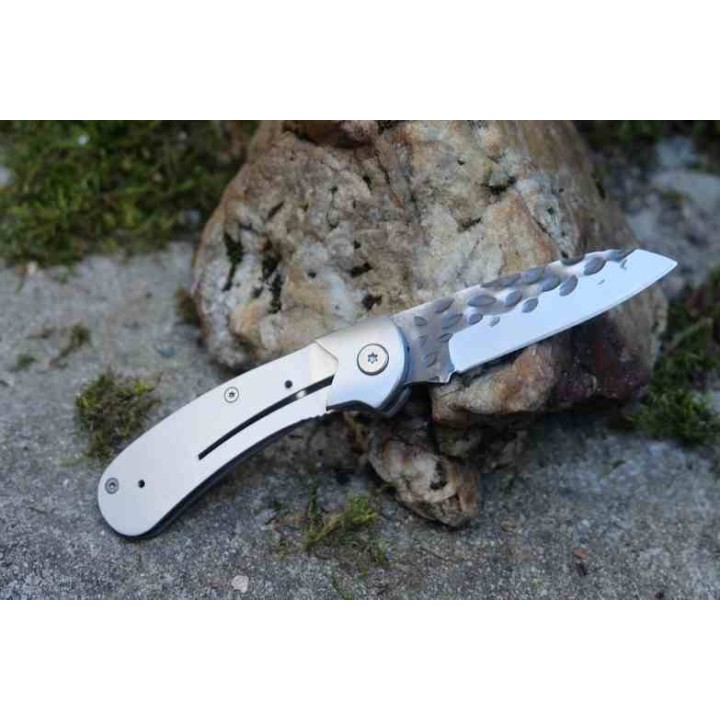 Couteau A Assembler Premium Knife Supply Wolverine Linerlock Lame Martelée PKSSCF81 - Livraison Gratuite