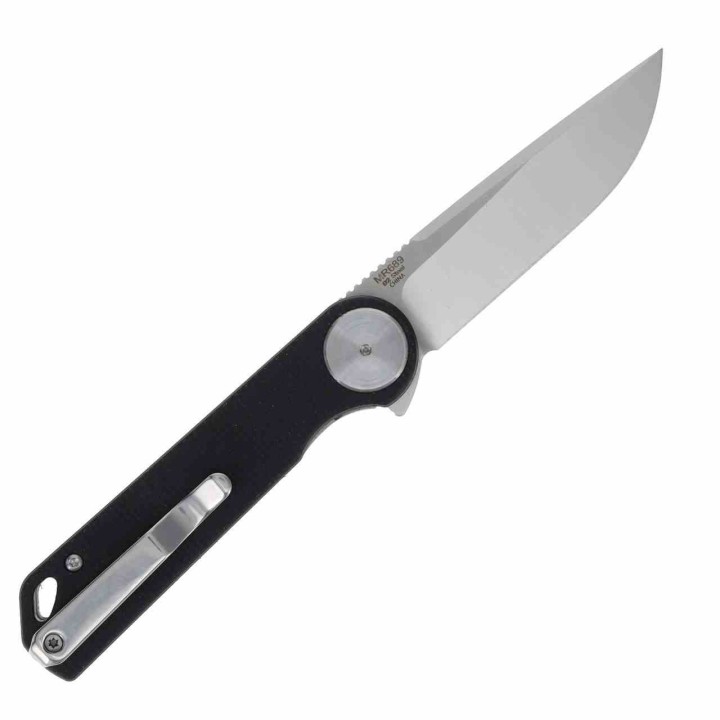 Couteau Marble's Black Manche Micarta Lame Acier D2 Drop Point Linerlock MR689 - Livraison Gratuite