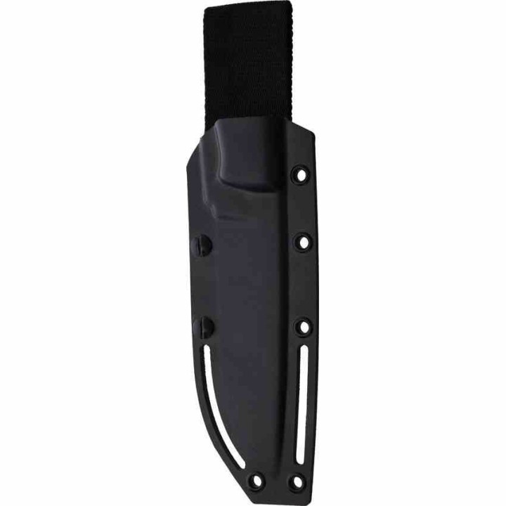 Couteau ZA-PAS Ultra Outdoor Black Manche G10 Lame Acier NMV O2 Carbone Etui Kydex Made Poland ZPKS0030 - Livraison Gratuite