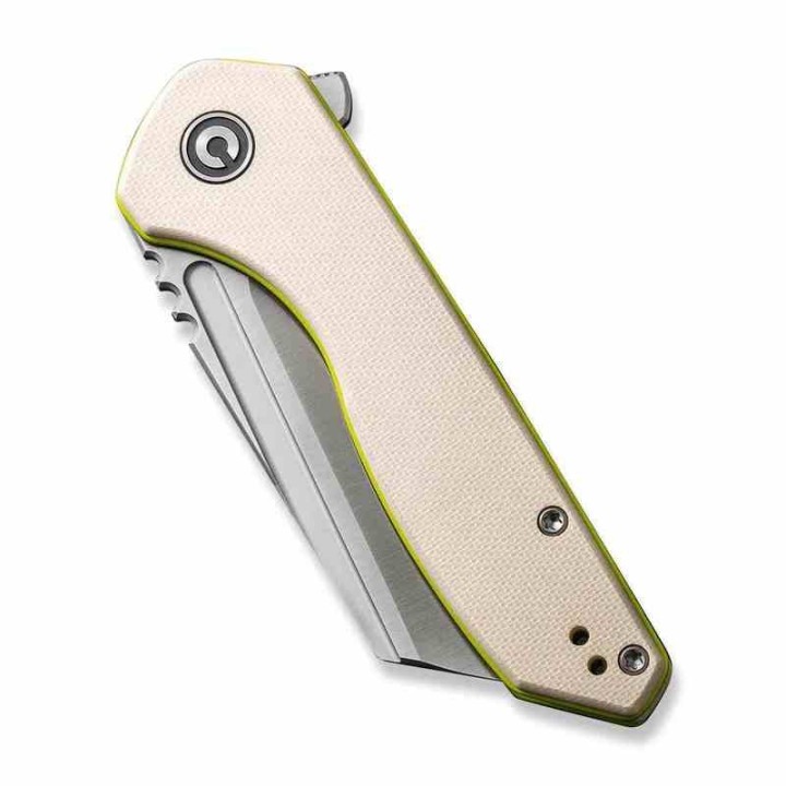 Couteau CIVIVI ExOne Ivory Manche G10 Lame Tanto Reverse Nitro-V IKBS Linerlock Clip CIVC230362 - Livraison Gratuite