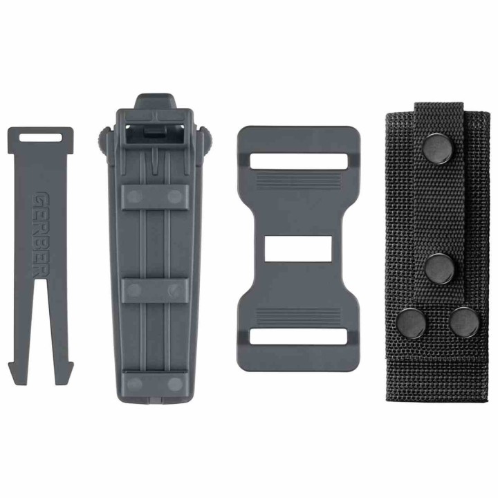 Couteau Gerber StrongArm Camp Grey Lame Acier 420HC Manche GFN Etui Plastique Plastic Made USA G1069216 - Livraison Gratuite