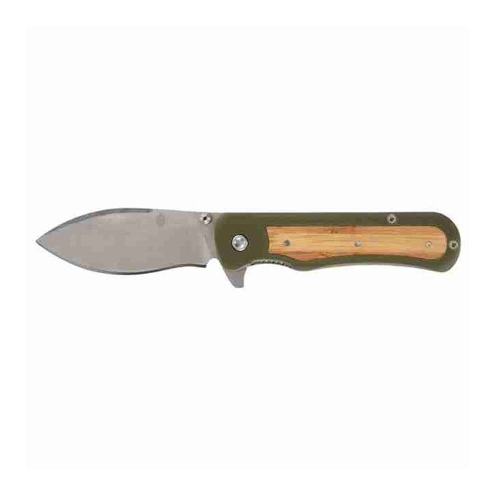 Couteau Gerber Confidant OD Green Lame Drop Point Acier 440 Manche G10/Bamboo Linerlock Clip G1066475 - Livaison Gratuite