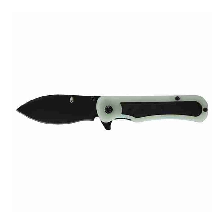 Couteau Gerber Confidant Jade Lame Drop Point Acier 440 Manche G10/Bamboo Linerlock Clip G1066478 - Livaison Gratuite