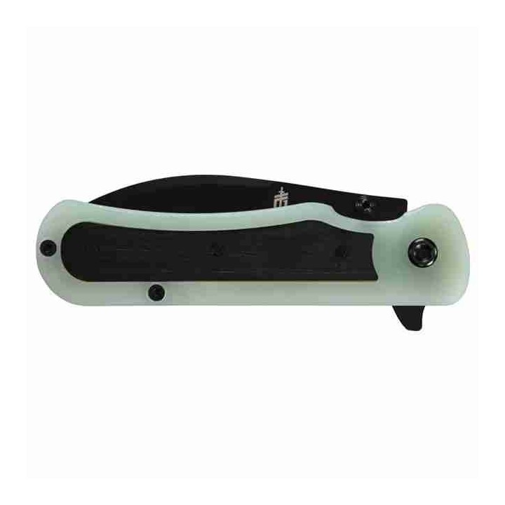 Couteau Gerber Confidant Jade Lame Drop Point Acier 440 Manche G10/Bamboo Linerlock Clip G1066478 - Livaison Gratuite
