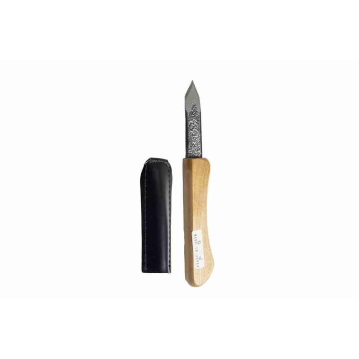 Couteau Kiridashi Mikihisa Mikikichan Carving Lame Acier Carbone Manche Bois Made Japan MIKA066 - Livraison Gratuite